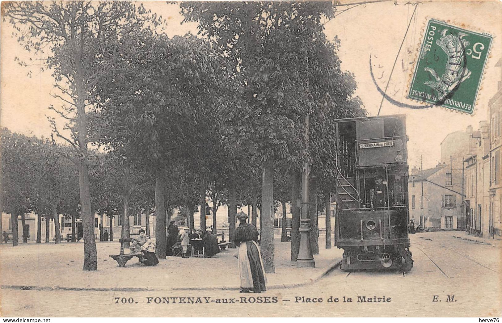 FONTENAY AUX ROSES - Place Del A Mairie - Tramway - Fontenay Aux Roses