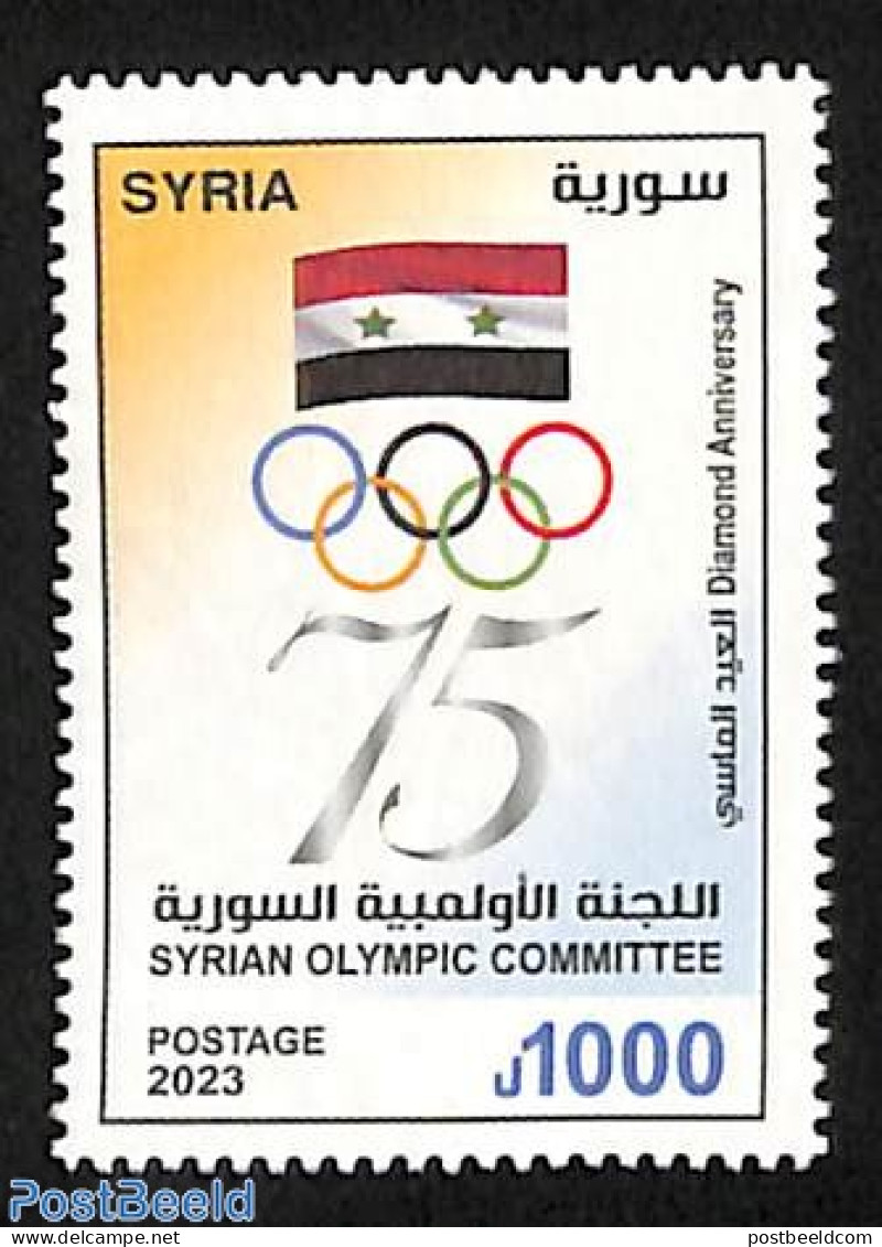 Syria 2023 Olympic Committee 1v, Mint NH, Sport - Olympic Games - Syria