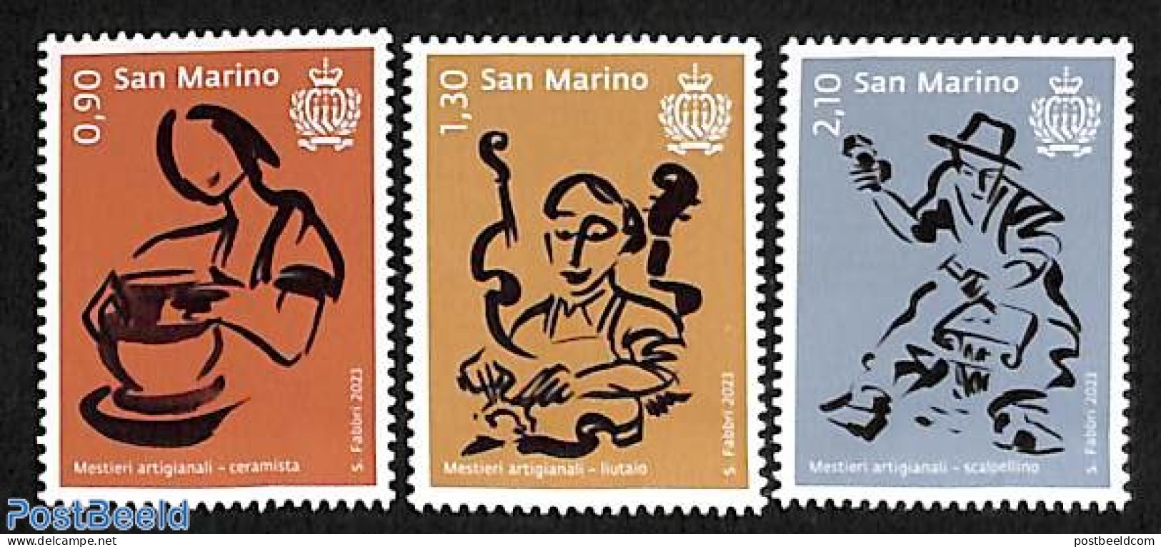 San Marino 2023 Crafts 3v, Mint NH, Art - Handicrafts - Unused Stamps