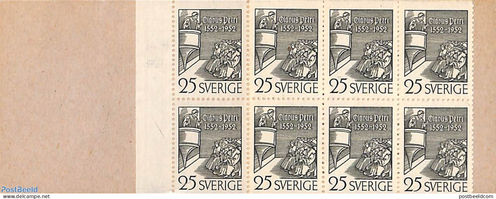 Sweden 1952 Olavus Petri Booklet, Mint NH, Religion - Religion - Stamp Booklets - Unused Stamps