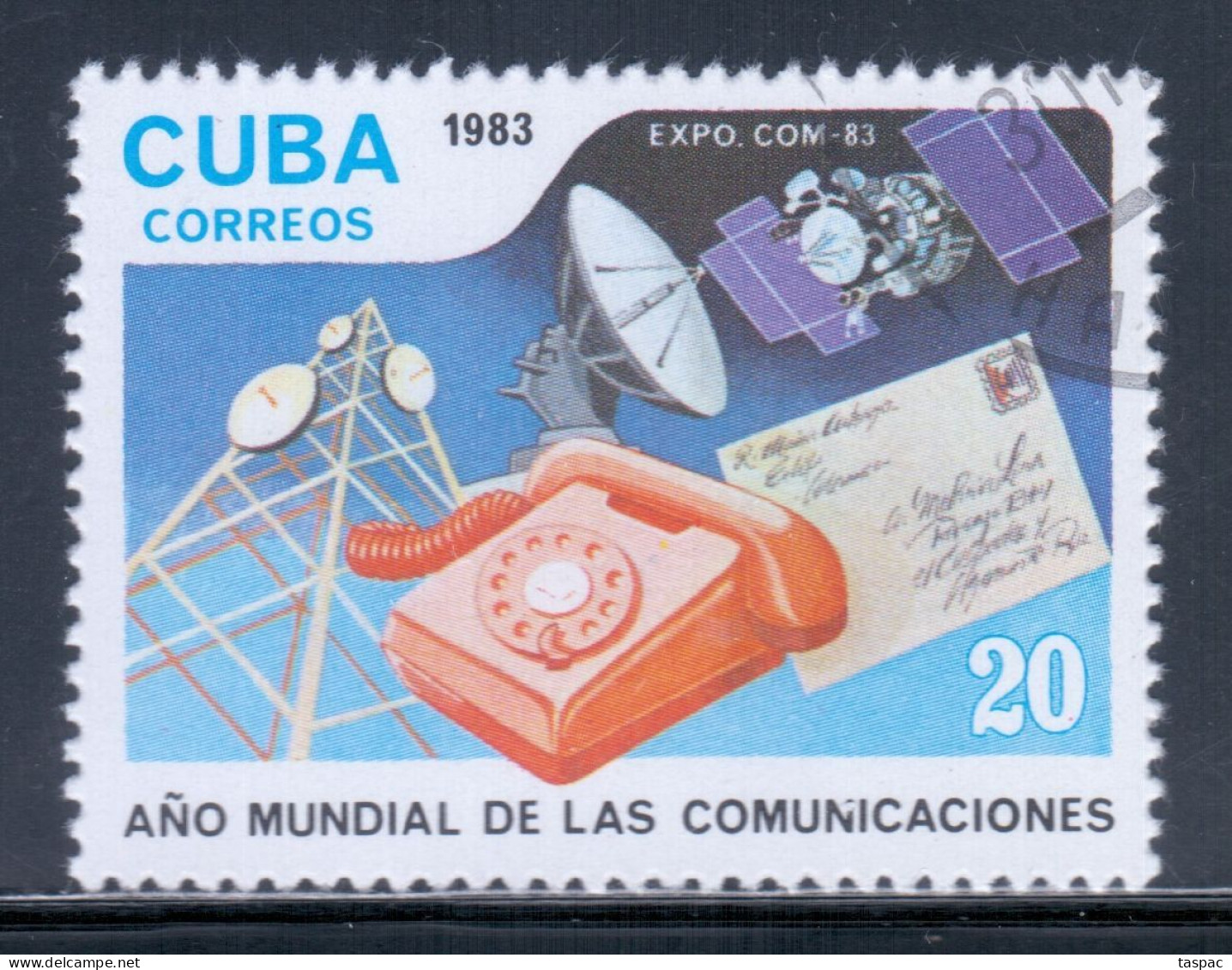 Cuba 1983 Mi# 2714 Used - World Communications Year / Space - Noord-Amerika