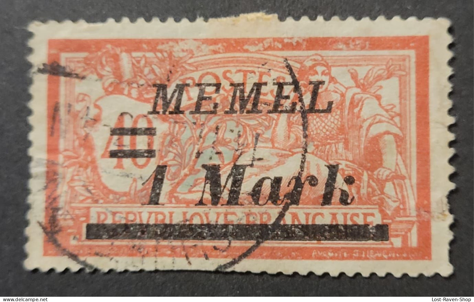 Memel - 1 Mark - 1922-1923 Lokalausgaben