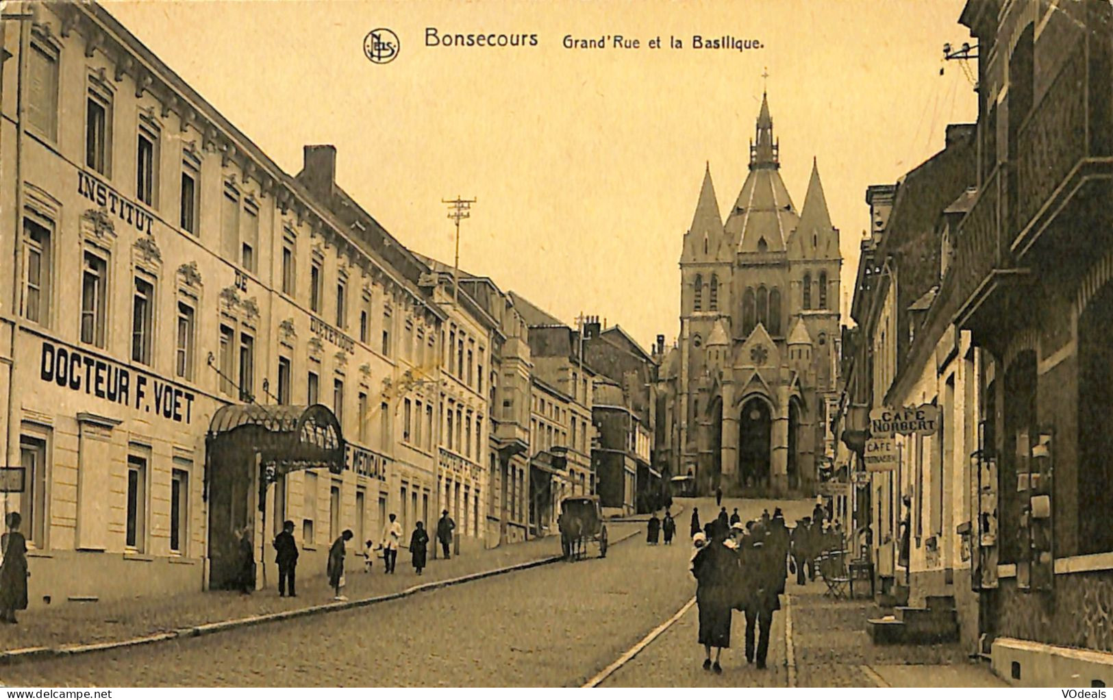 Belgique - Hainaut - Bonsecours - Grand'Rue Et La Basilique - Péruwelz