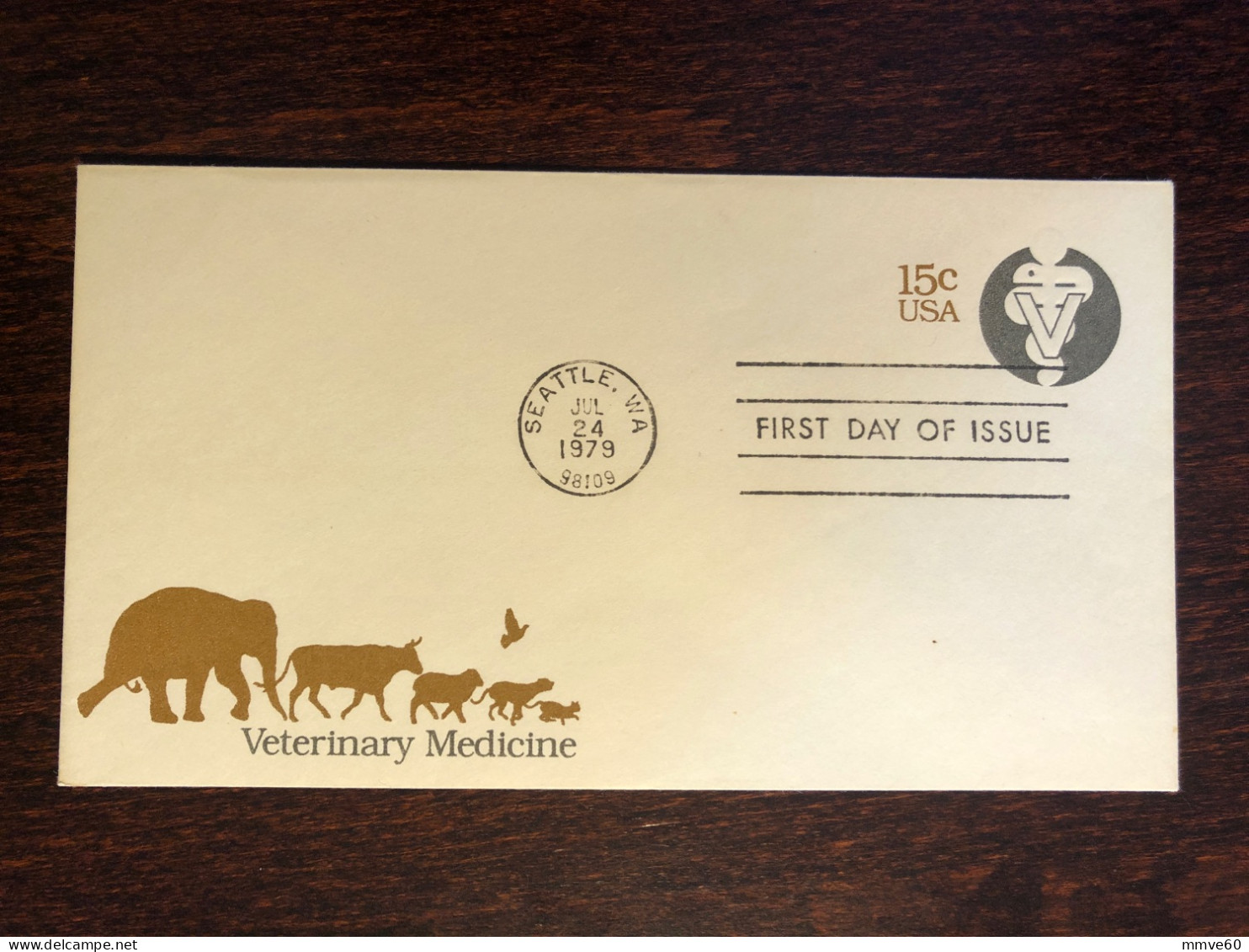 USA SPECIAL COVER AND CANCELLATION 1979 YEAR VETERINARY HEALTH MEDICINE STAMPS - 1971-1980