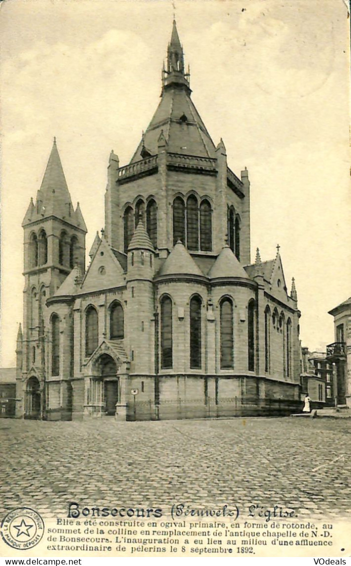 Belgique - Hainaut - Bonsecours - L'église - Péruwelz