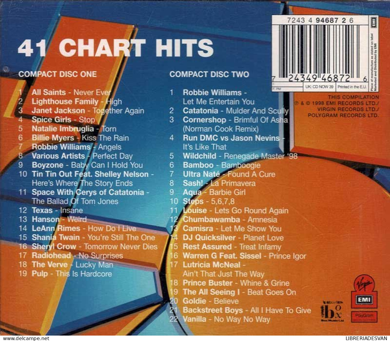 Now That's What I Call Music! 39. 2 X CD - Disco, Pop