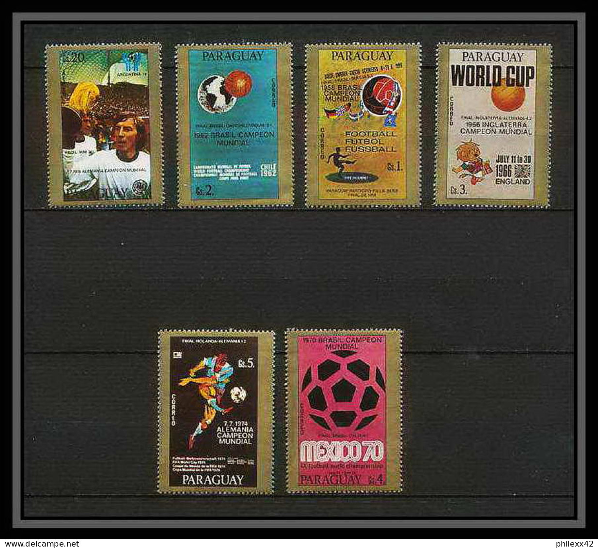 409 Football (Soccer) Argentina 78 - Neuf ** MNH - Paraguay N° 2883/90 + 311 - 1978 – Argentina