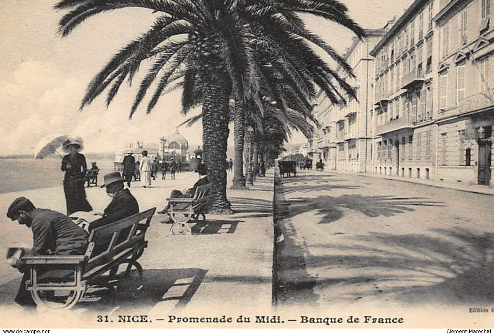 NICE : Promenade Du Midi, Banque De France - Tres Bon Etat - Banques