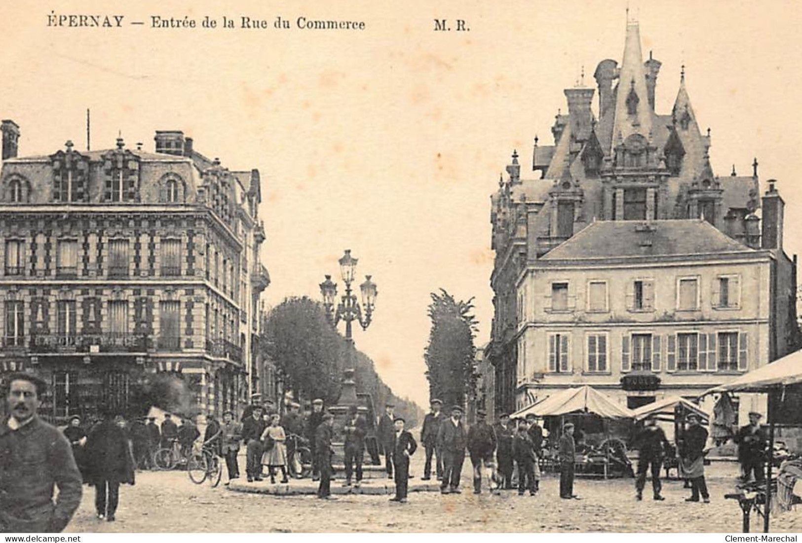 EPERNAY : Entrée De La Rue Du Commerce, Banque De France - Etat - Banche