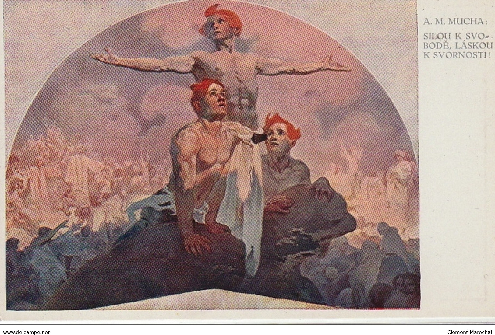 MUCHA Alphonse : Période Tchèque (carte Sur Papier épais) Vers 1920 - Très Bon état - Mucha, Alphonse
