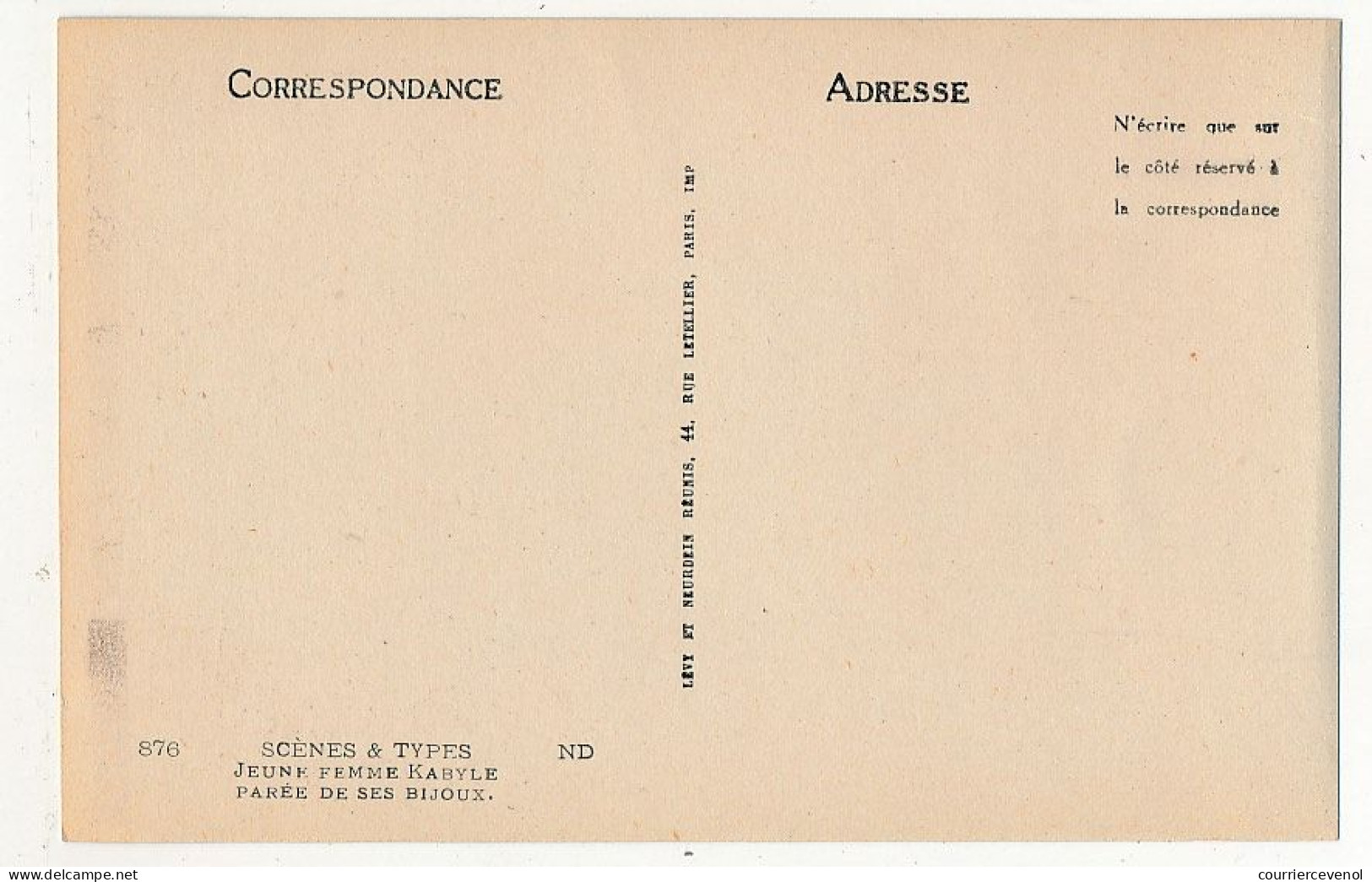 5 CPA - ALGERIE - Scènes Et Types - Jeune Femme Kabyle, Mauresque, Jeune Femme Sortant Du Hamman, ... - Scènes & Types