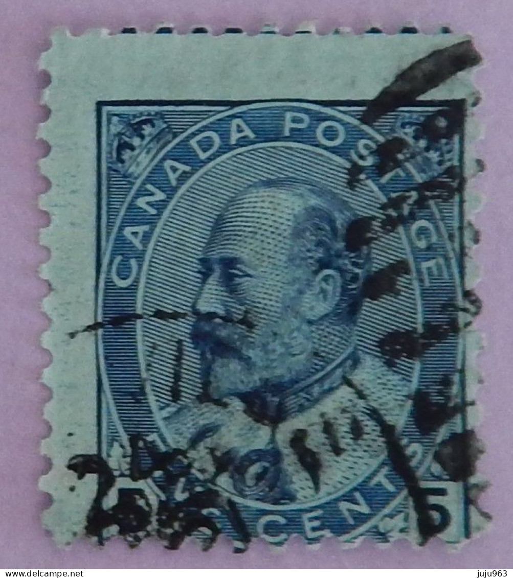 CANADA YT 80 OBLITÉRÉ "EDOUARD VII" ANNÉES 1903/1909 - Gebraucht