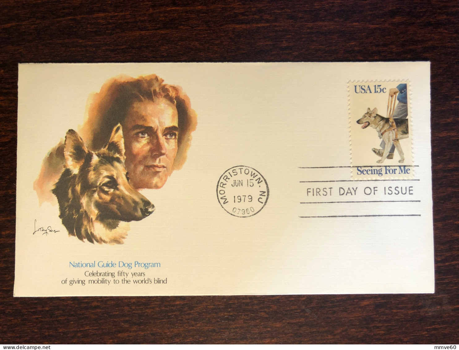 USA FDC COVER 1979 YEAR BLINDNESS BLIND DOGS HEALTH MEDICINE STAMPS - 1971-1980