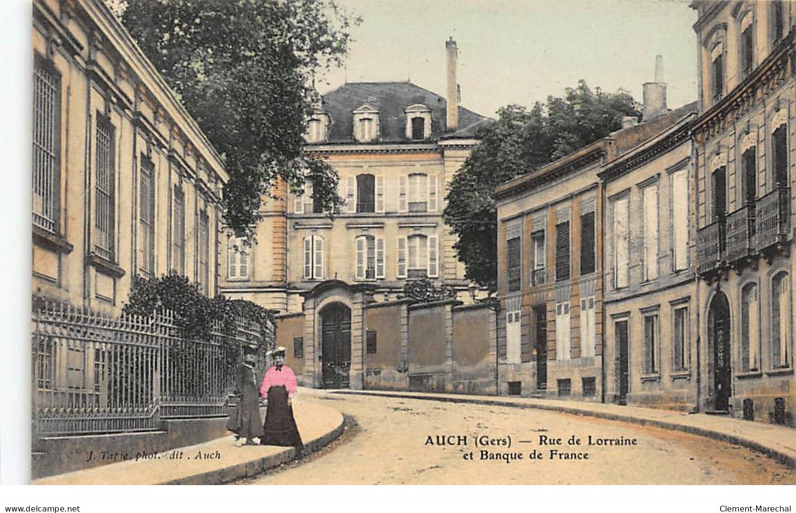 BANQUE DE FRANCE - AUCH : Rue De Lorraine Et Banque De France - Tres Bon Etat - Banques