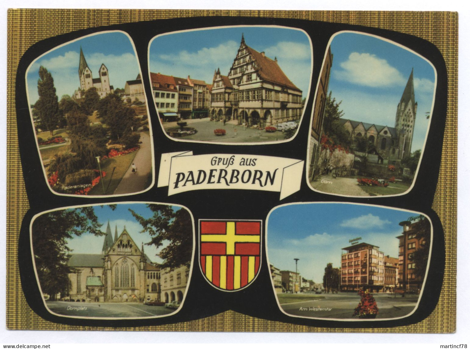 4790 Paderborn Gruß Aus Paderanlagen Rathaus Dom Domplatz Am Westerntor - Paderborn