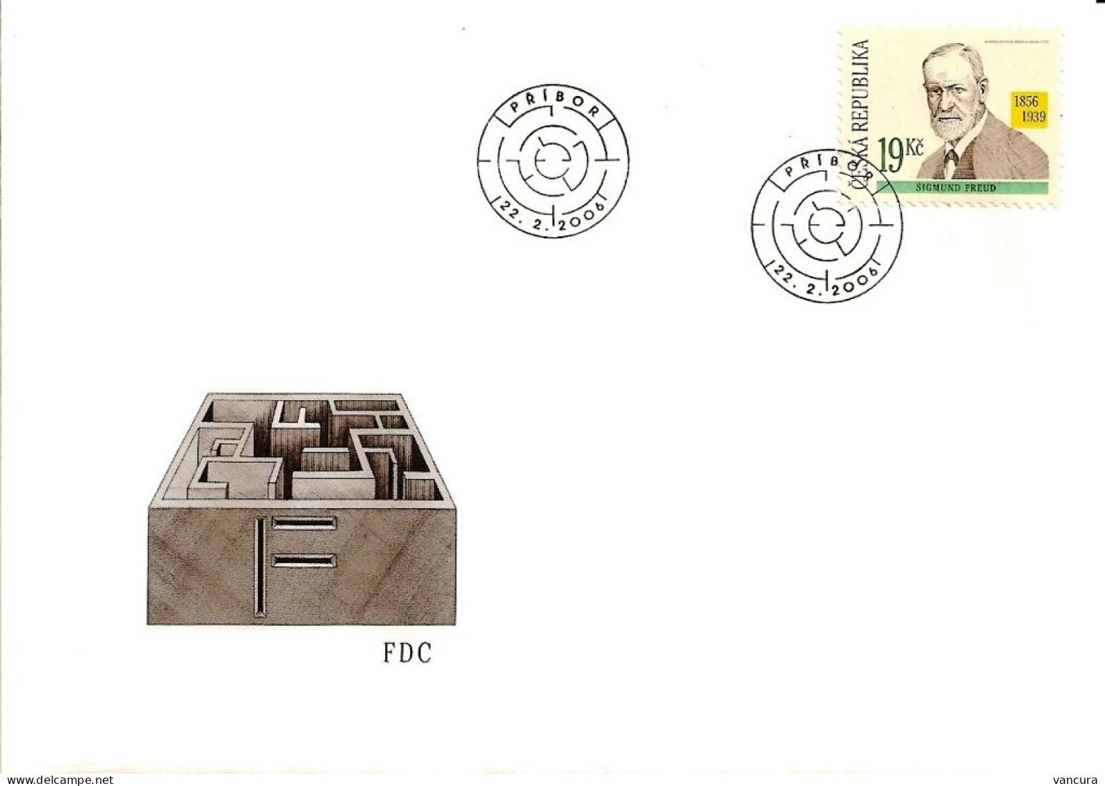 FDC 465 Czech Republic S. Freud Anniversary 2006 - Medizin