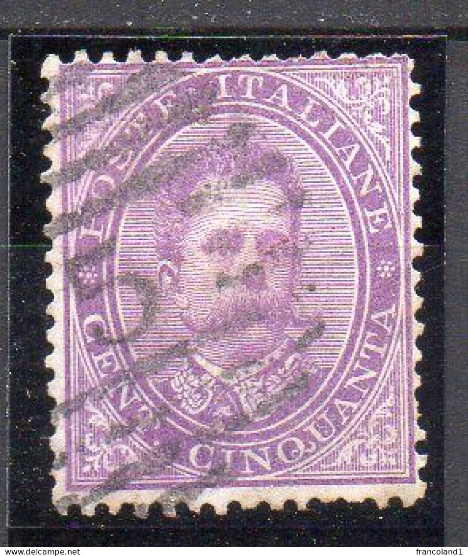 1879 Regno 50 Cent N. 42 Y&T N. 38 Used - Gebraucht