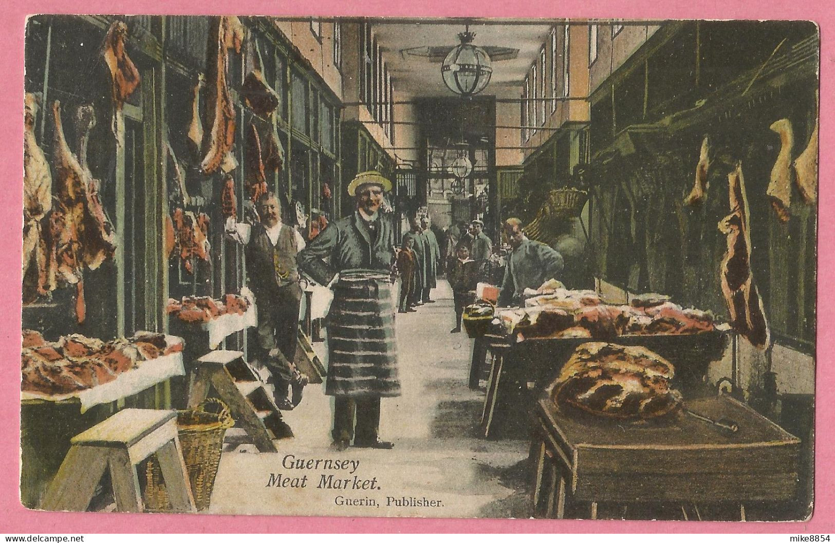 SAS1422    Post-Card   GUERNSEY -  Meet Market -  1907  +++++ - Guernsey