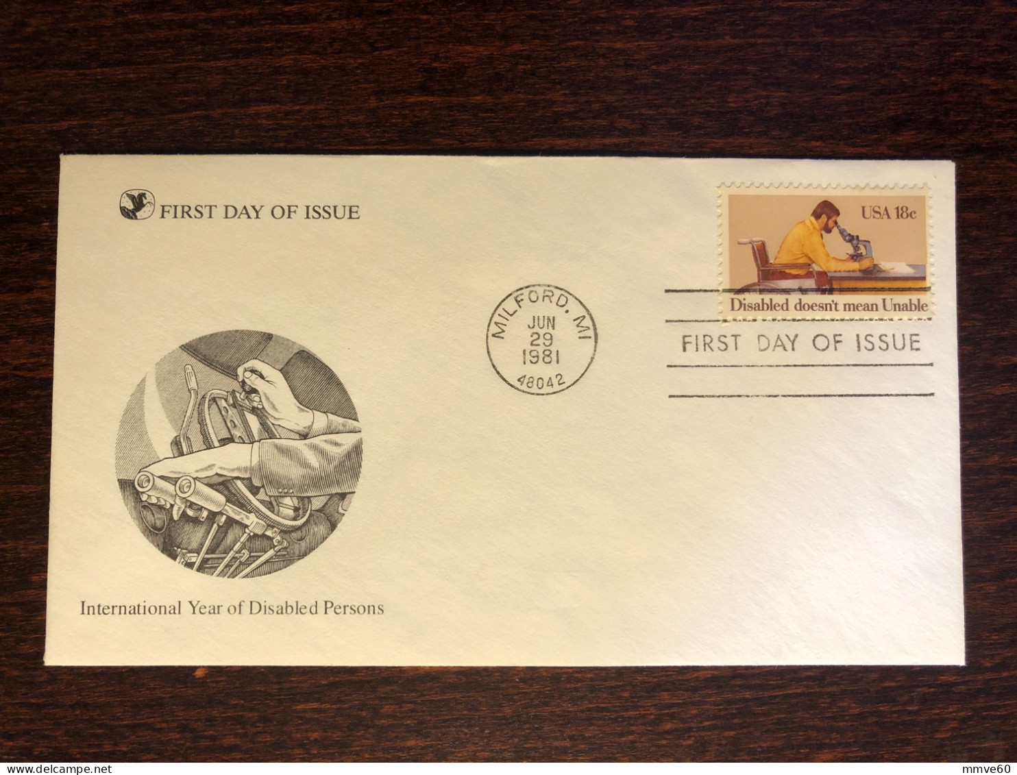 USA FDC COVER 1981 YEAR DISABLED PEOPLE HEALTH MEDICINE STAMPS - 1981-1990