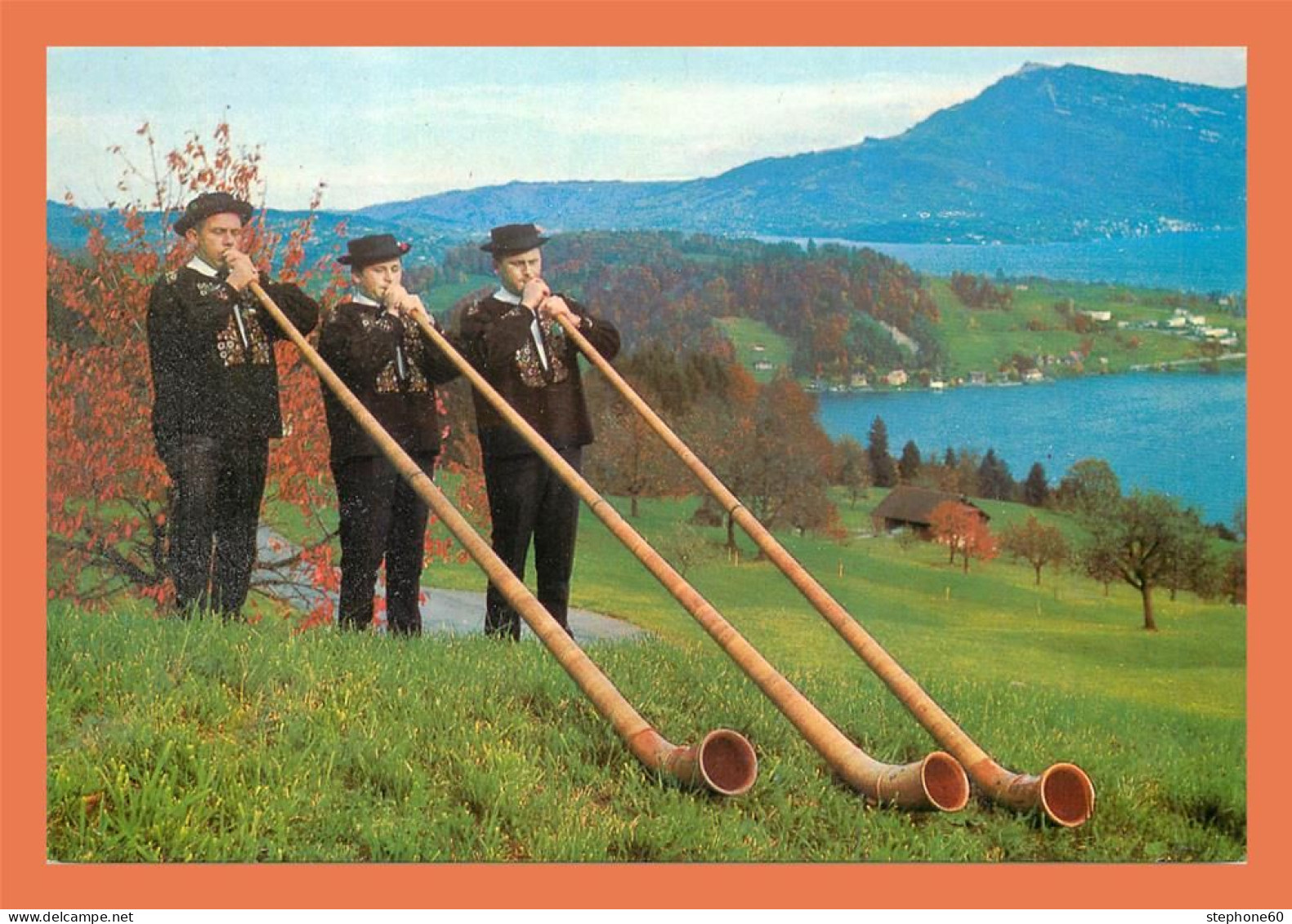 A513 / 003 Suisse Alphornblaserfamille Christen Hergiswil - Hergiswil