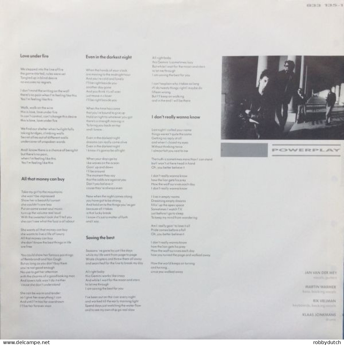 * LP *  POWERPLAY - WALK ON THE WIRE (Holland 1987 EX) - Rock