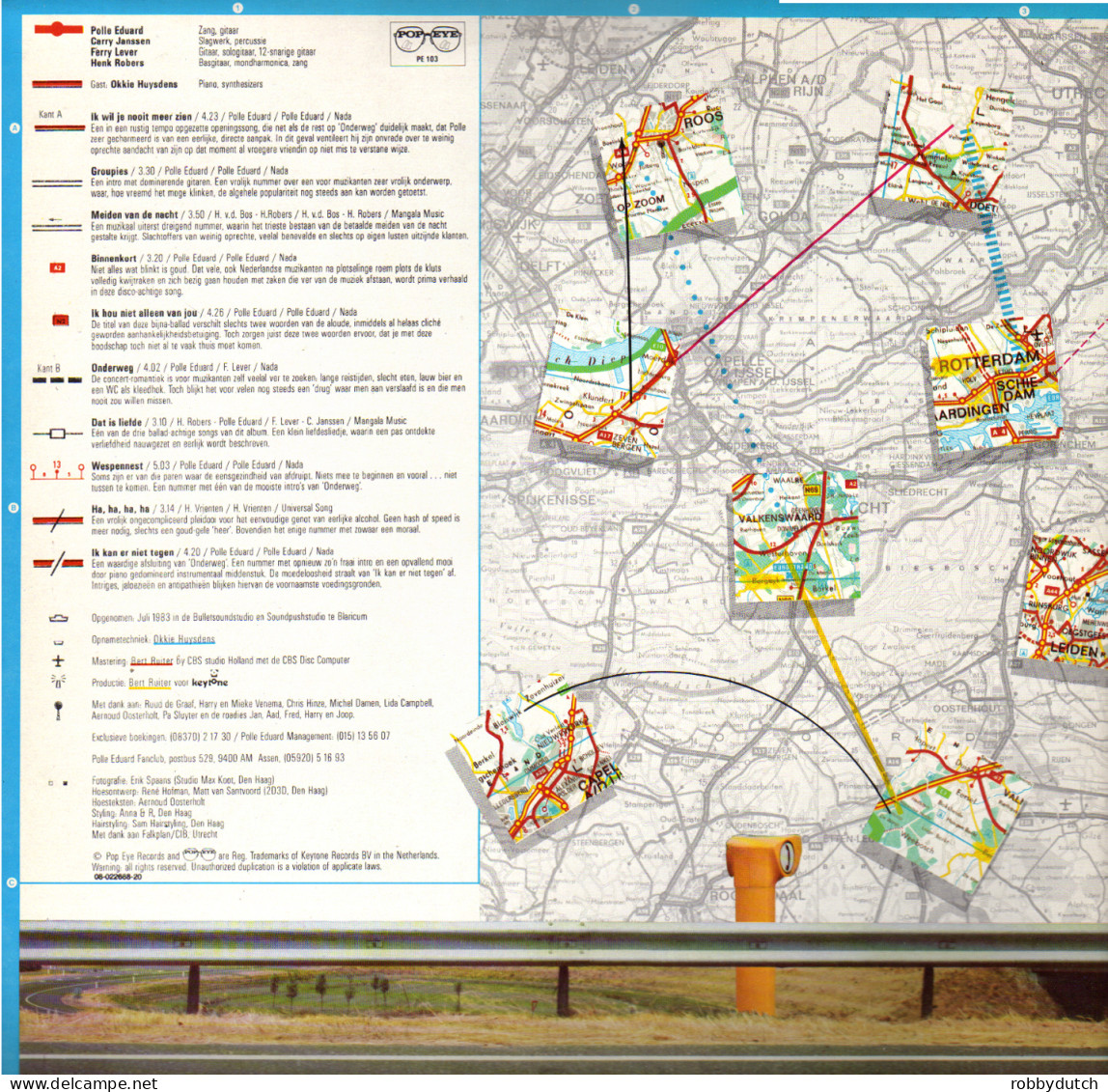 * LP *  POLLE EDUARD BAND - ONDERWEG...HOEZO? (Gatefold Incl. Poster) (Europe 1983 EX) - Altri - Fiamminga