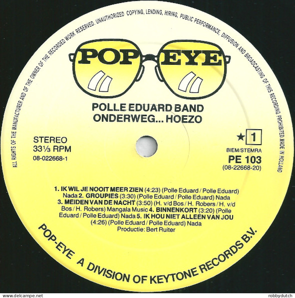 * LP *  POLLE EDUARD BAND - ONDERWEG...HOEZO? (Gatefold Incl. Poster) (Europe 1983 EX) - Altri - Fiamminga