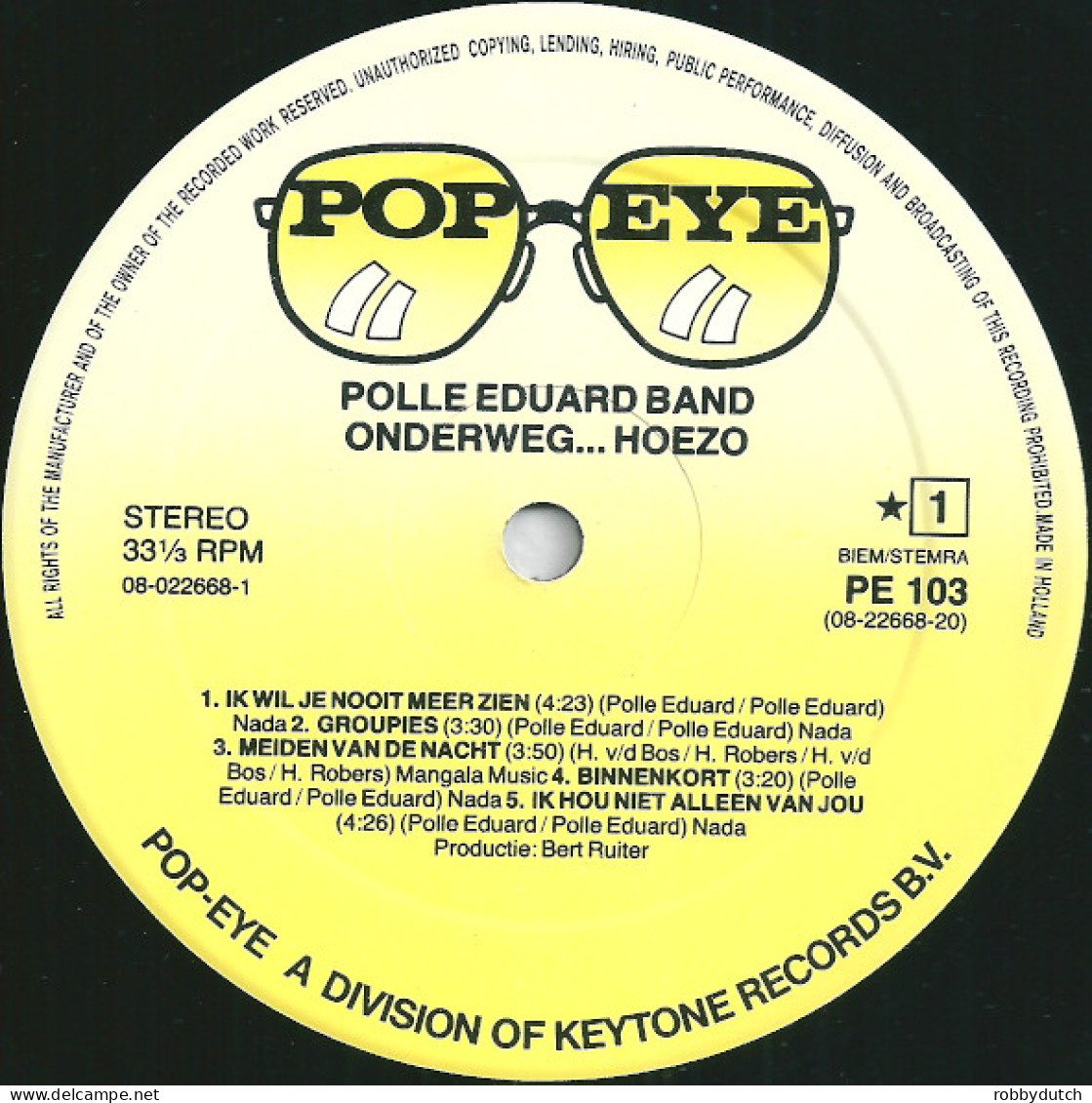 * LP *  POLLE EDUARD BAND - ONDERWEG...HOEZO? (Gatefold Incl. Poster) (Europe 1983 EX) - Sonstige - Niederländische Musik