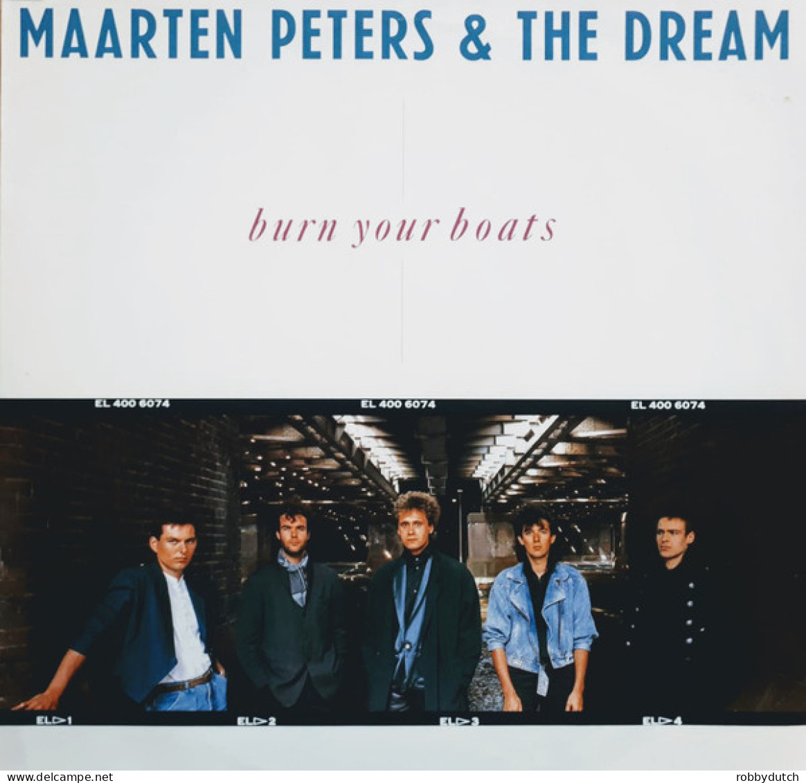 * LP *  MAARTEN PETERS & THE DREAM - BURN YOUR BOATS (Holland 1987 EX-) - Disco & Pop