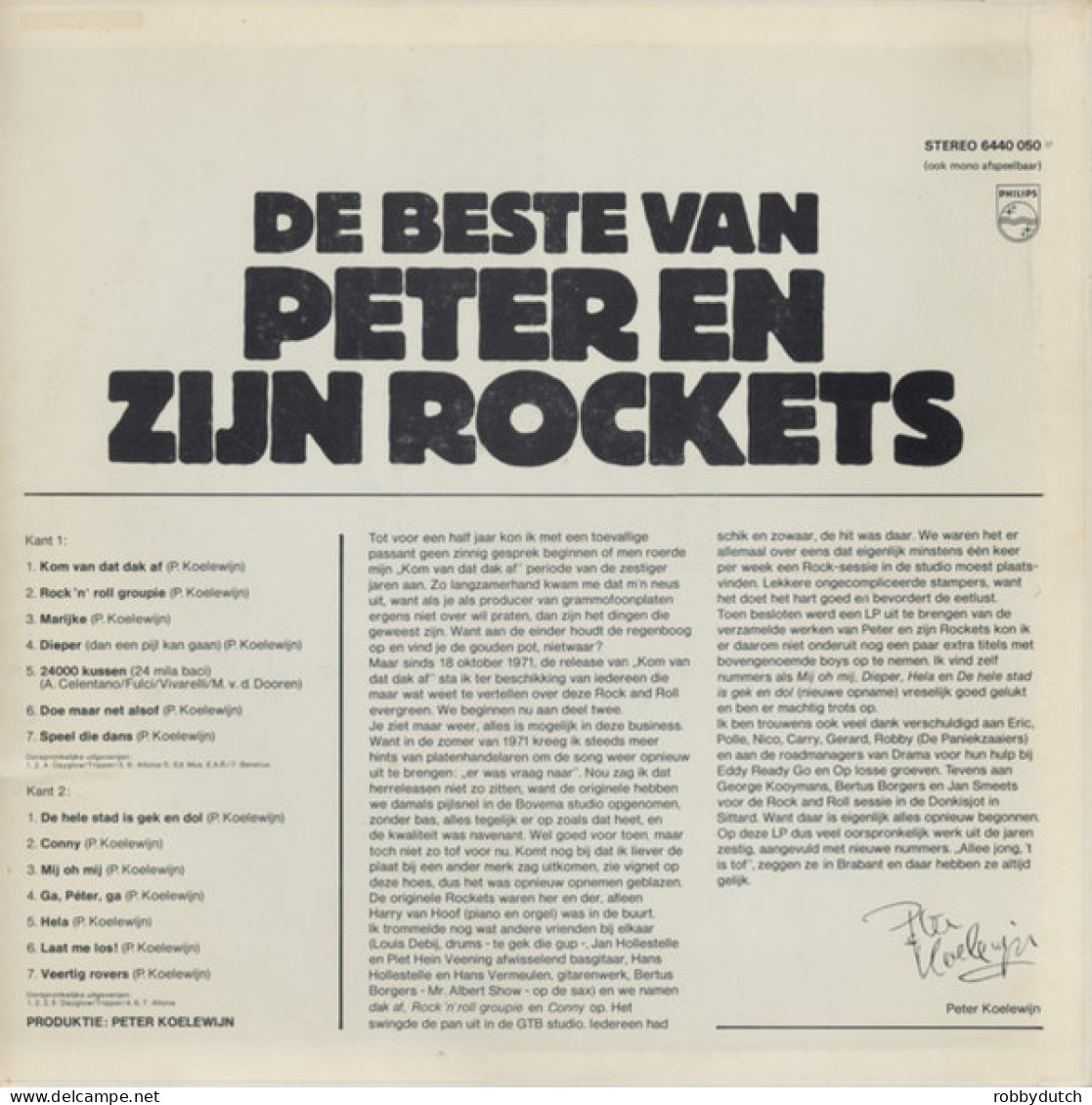 * LP *  DE BESTE VAN PETER EN ZIJN ROCKETS (Holland 1971 EX) - Other - Dutch Music