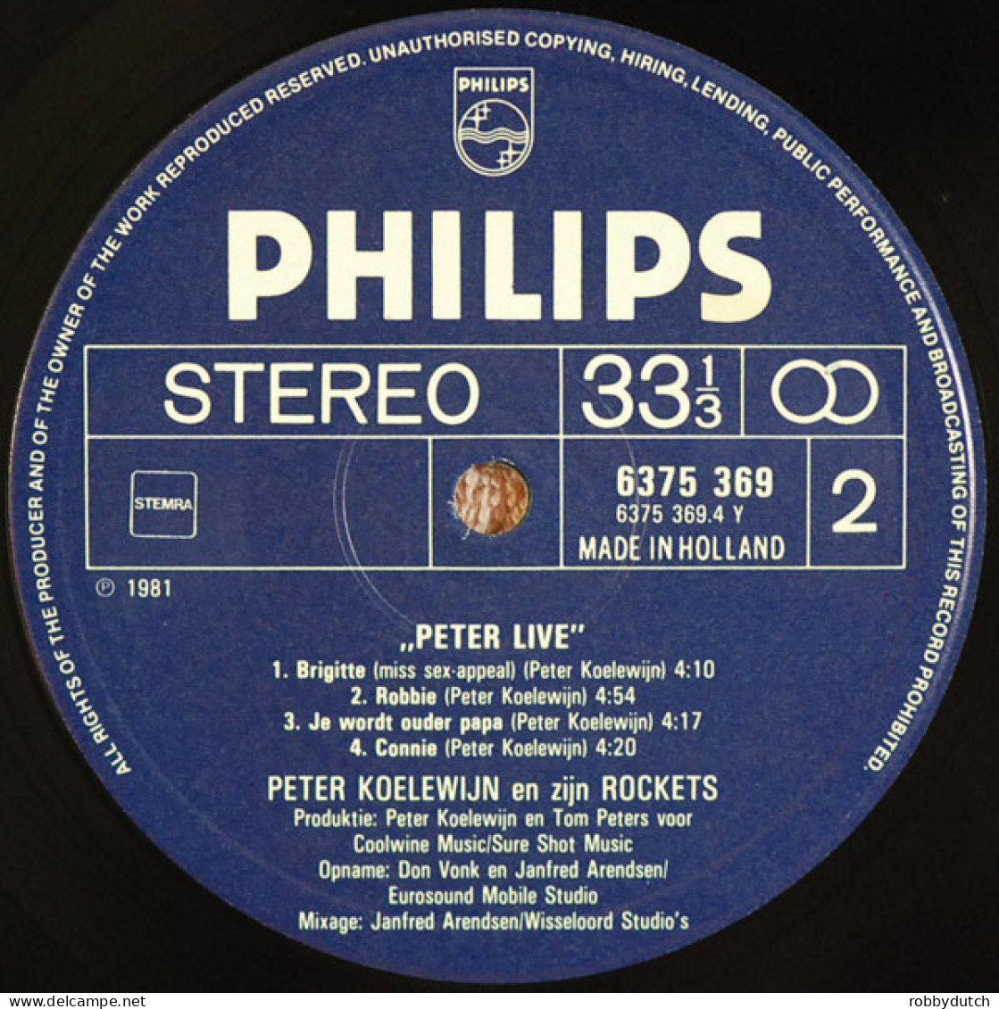 * 2LP *  PETER KOELEWIJN EN ZIJN ROCKETS - PETER LIVE ( Holland 1981)