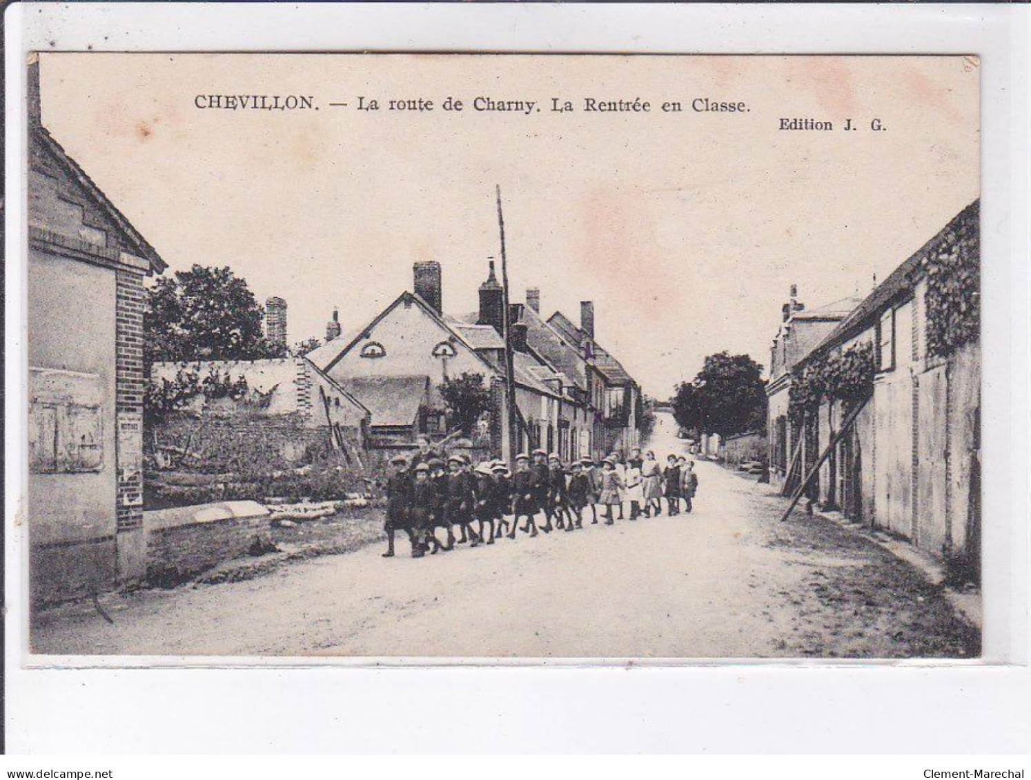 CHEVILLON: La Route De Charny, La Rentrée En Classe - état - Chevillon