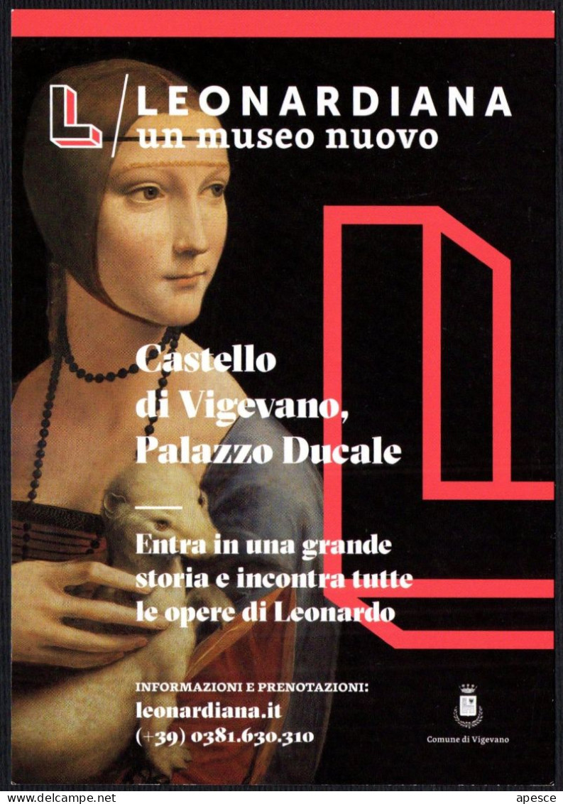 ITALIA - CASTELLO DI VIGEVANO 2017 - PALAZZO DUCALE - LEONARDIANA - UN MUSEO NUOVO - LEONARDO DA VINCI - PROMOCARD - I - Musées