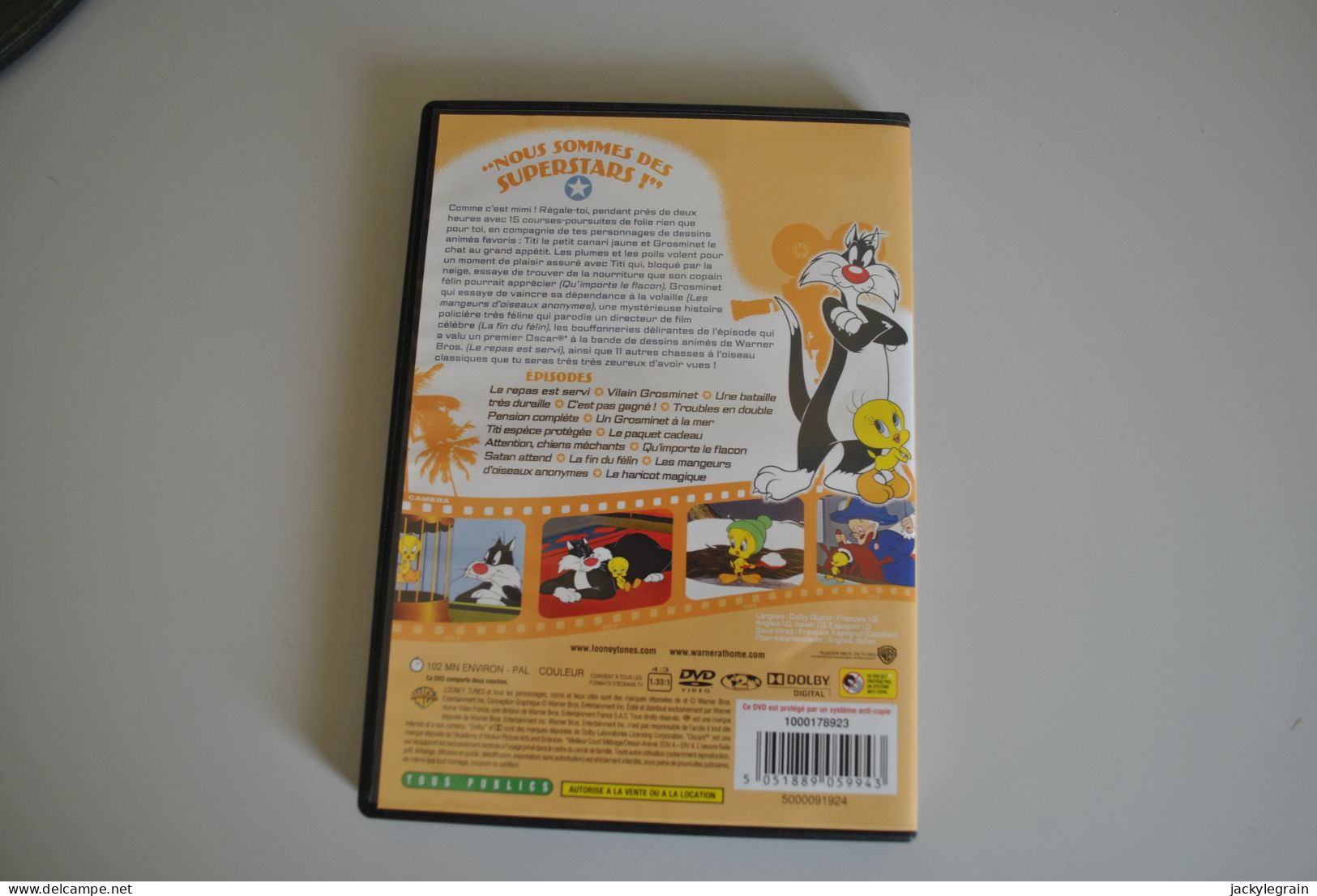 DVD Titi Grosminet Langues Anglais/français Bon état Vente En Belgique Uniquement Envoi Bpost 3 € - Cartoons