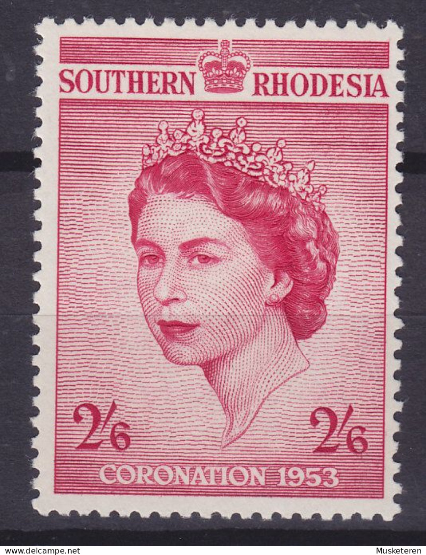 Southern Rhodesia 1953 Mi. 79, 2'6 Sh'P. QEII. Coronation, MH* - Southern Rhodesia (...-1964)