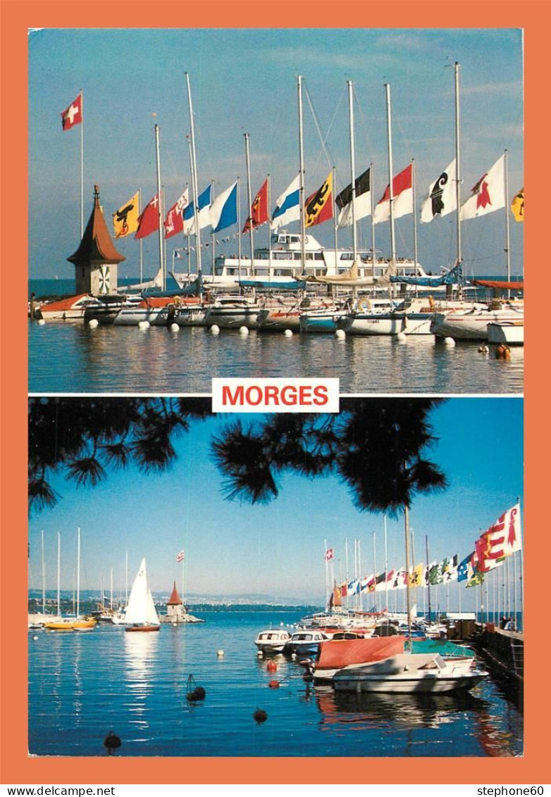 A551 / 189 SUISSE MORGES Souvenir Du Port En Fête ( Multivue ) ( Timbre ) ( Bat - Port