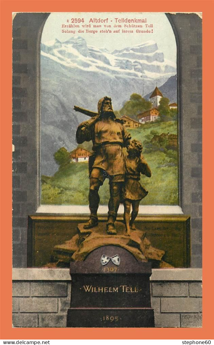 A565 / 367 Suisse ALTDORF Telldenkmal ( Timbre Cachet - Altdorf