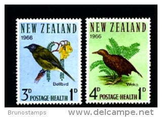 NEW ZEALAND - 1966  BIRDS  SET MINT NH - Unused Stamps