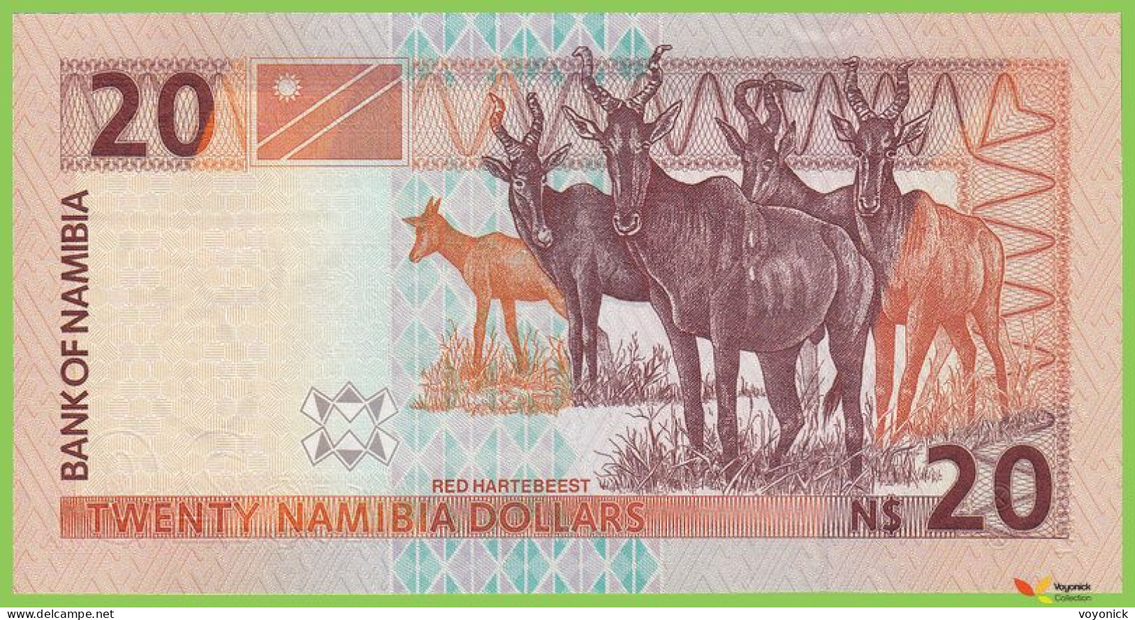 Voyo NAMIBIA 20 Dollars ND/2002(2006) P6a B205c J UNC - Namibia