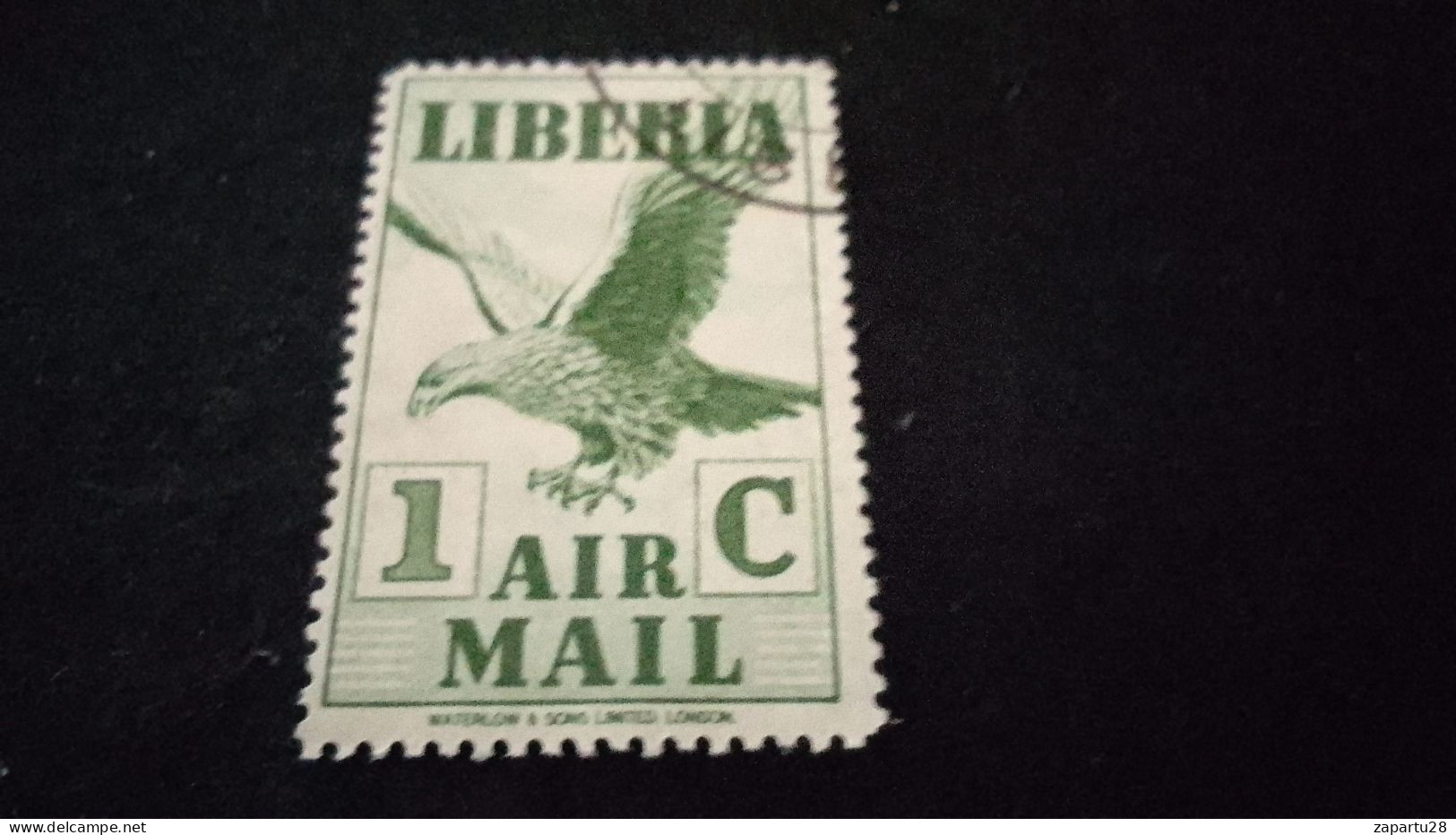 LİBERYA--1953-  1C.      DAMGALI   UÇAK - Liberia