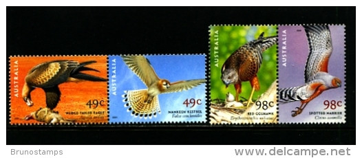 AUSTRALIA - 2001  BIRDS OF PREY  SET  MINT NH - Ongebruikt