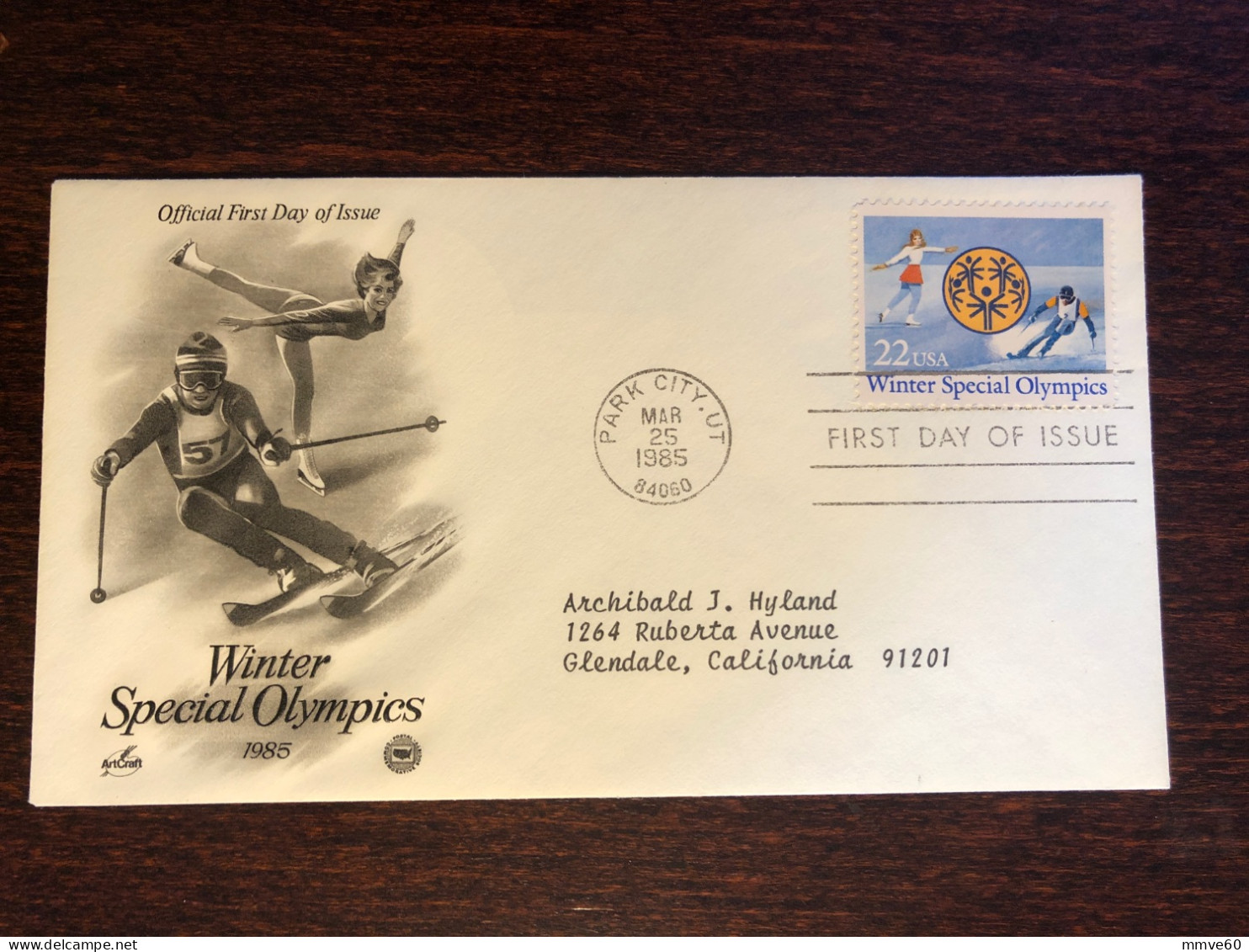 USA FDC COVER 1985 YEAR SPECIAL OLYMPICS DISABLED SPORTS HEALTH MEDICINE STAMPS - 1981-1990