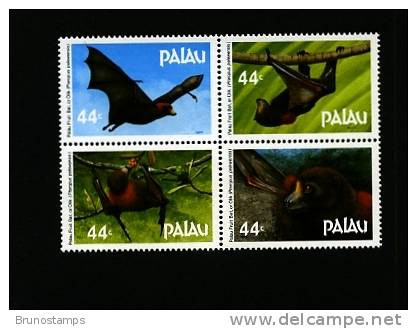 PALAU - 1987  PALAU FRUIT BAT   BLOCK   MINT NH - Palau