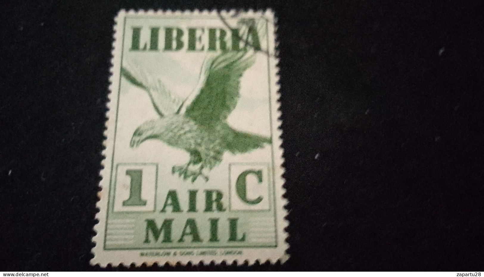 LİBERYA--1953-  1C.      DAMGALI   UÇAK - Liberia