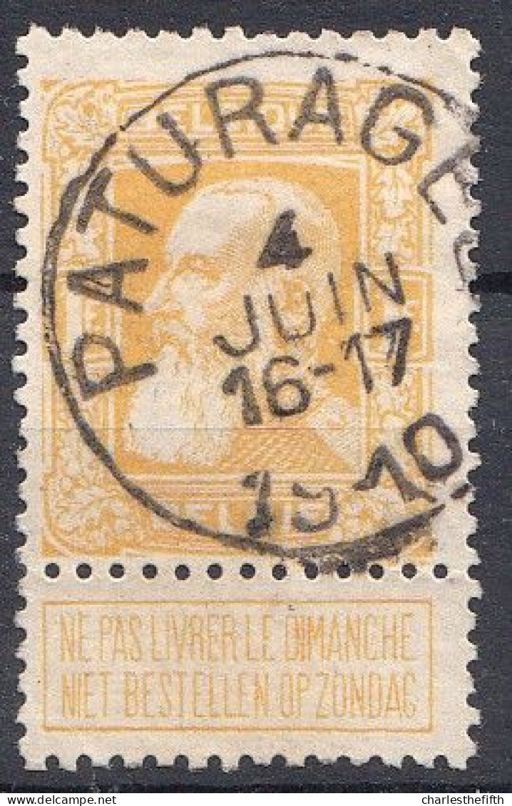 GROSSE BARBE Nr. 79 - OBL. Simple Cercle PATURAGES 1910 - Rare ! - 1905 Barbas Largas