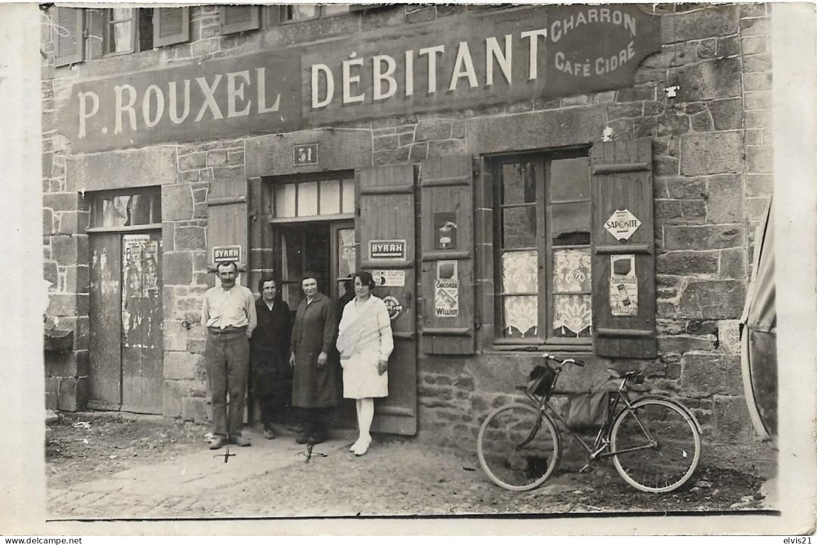 BROONS Rue De La Carrière. Carte Photo P. Rouxel Débitant - Andere & Zonder Classificatie