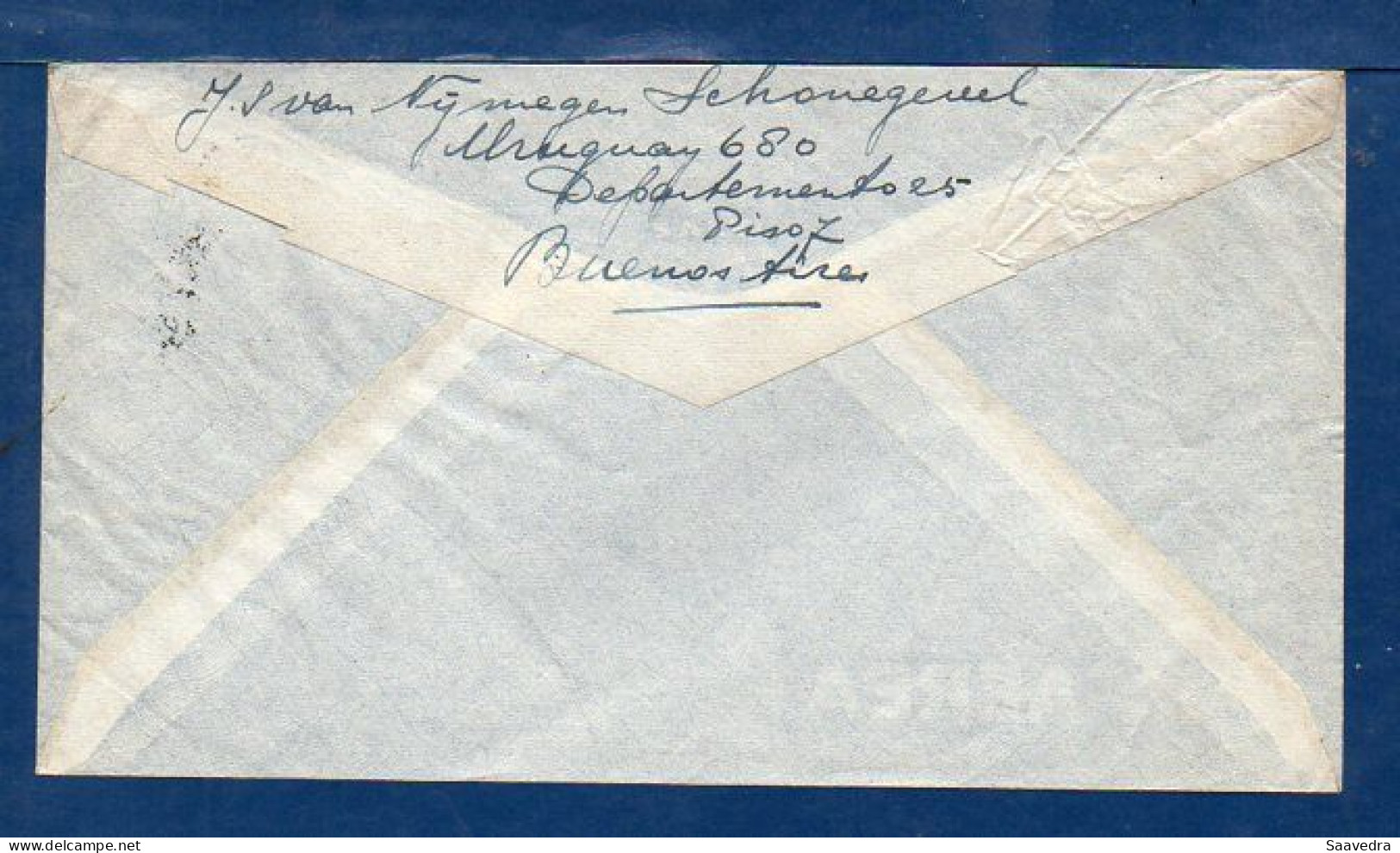 Argentina To Netherlands, 1933, Via Air Mail  (048) - Storia Postale