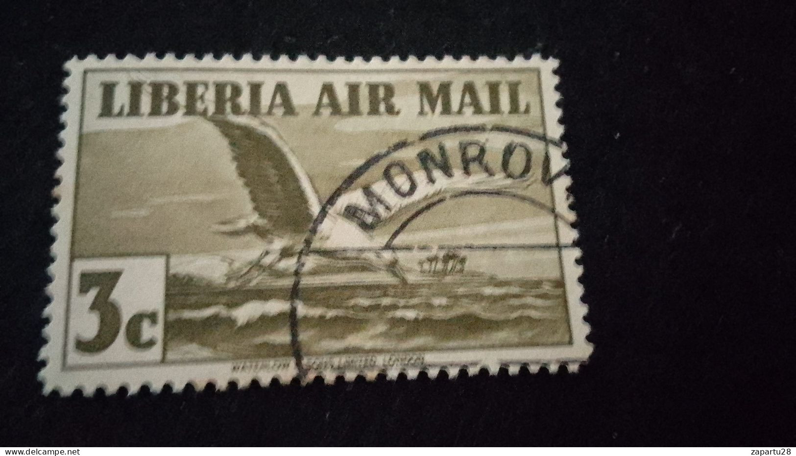 LİBERYA--1953-  3C.      DAMGALI   UÇAK - Liberia