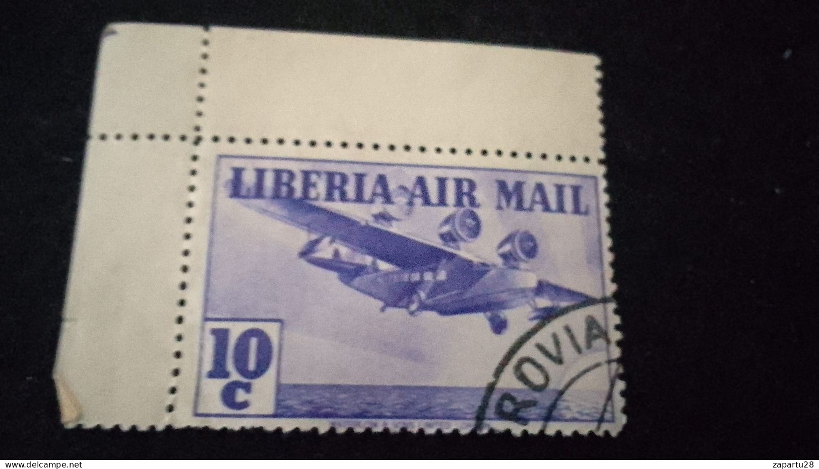 LİBERYA--1953-  10C.      DAMGALI   UÇAK - Liberia