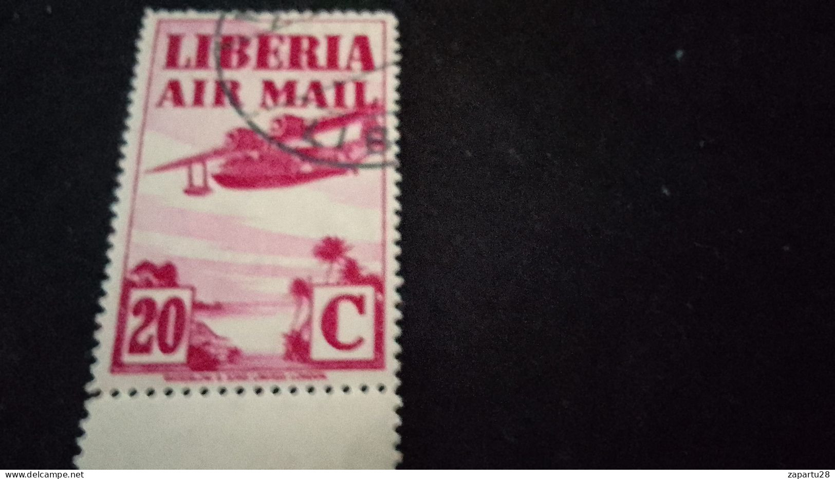 LİBERYA--1953-  10C.      DAMGALI   UÇAK - Liberia